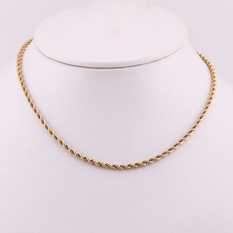 Cadena Torzal 14k 4g 45cm