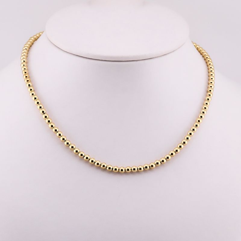 Collar Borlas Ama. 14k 9.6g 55cm