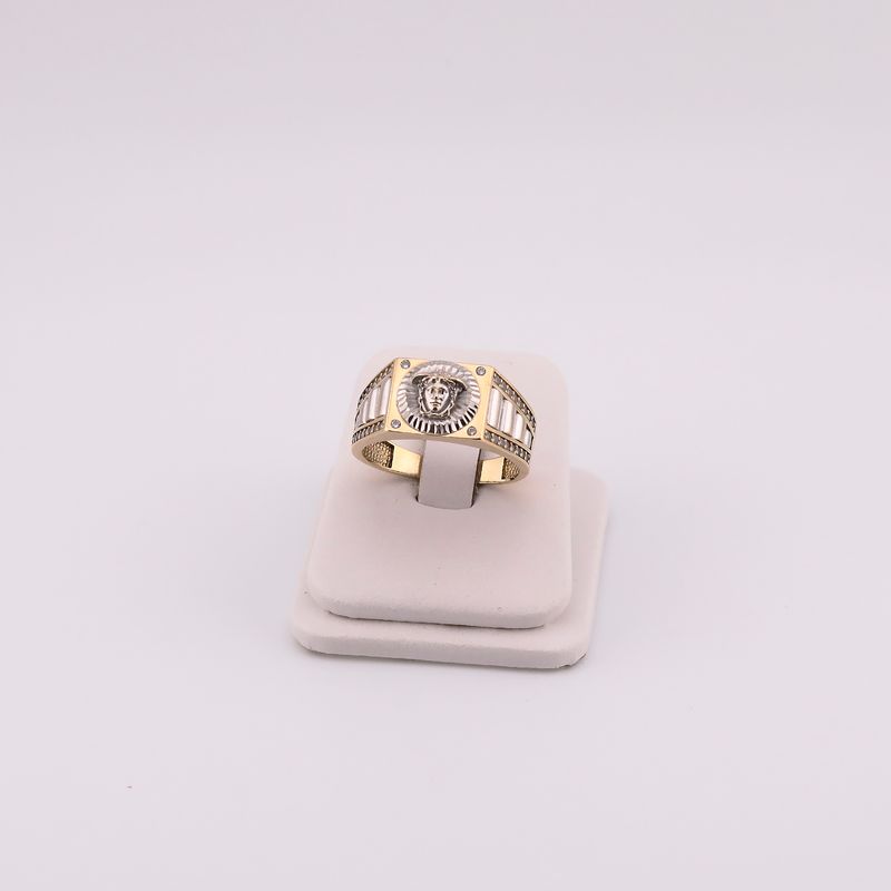 Anillo Tipo Versace 14k 6.7g #11.5