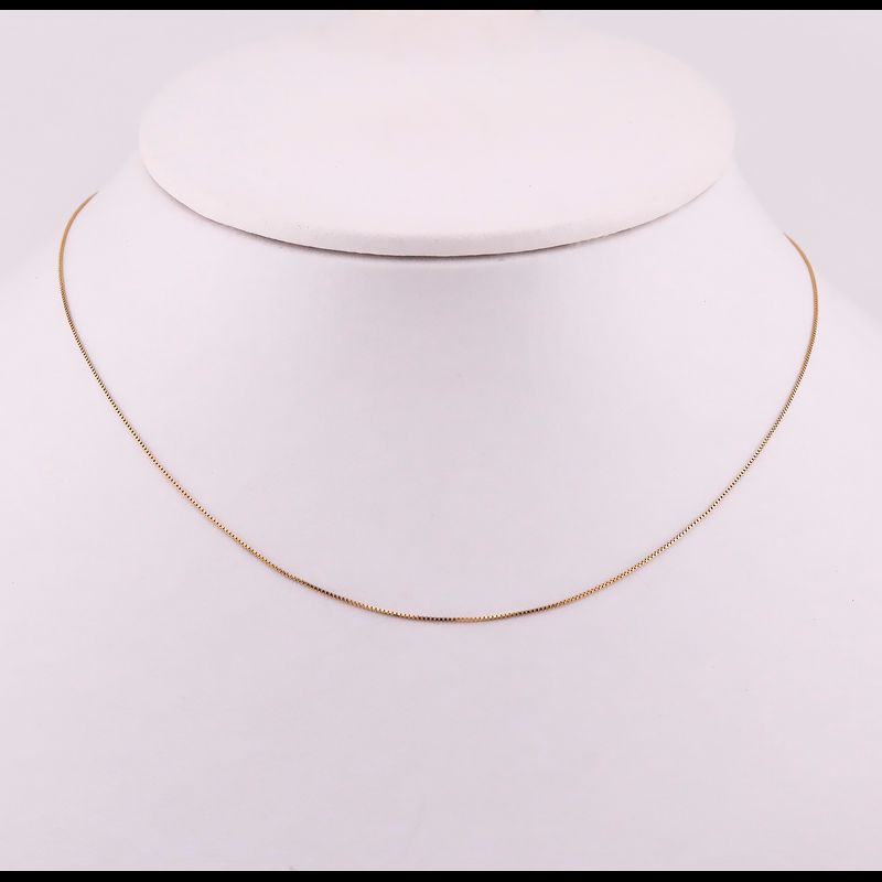 Cadena Cubo 14k 1g 50cm