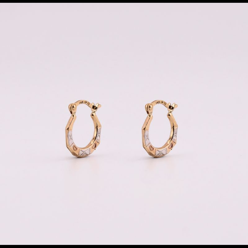 Aretes Canasta 14k 0.4g