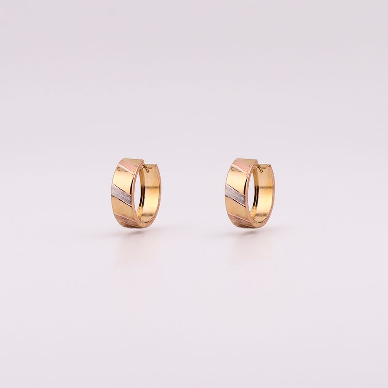 Aretes Huggies Tnos  14k 2.8g