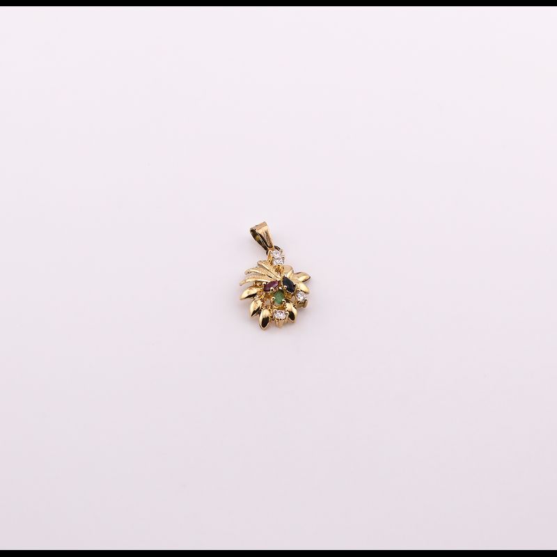 Dije Flor C/p 14k 1.9g