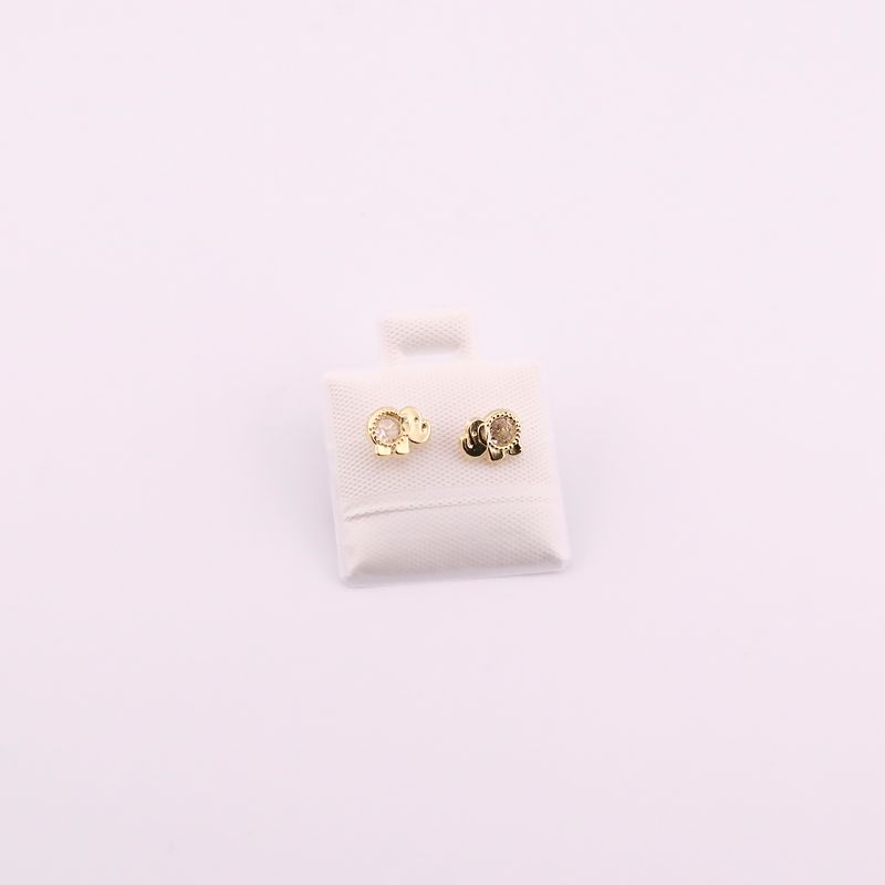 Broqueles Elefante Bolitas 10k  0.4g