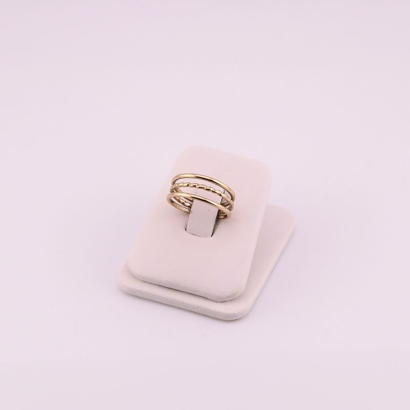 Anillo Triple 14k 2.9g #6