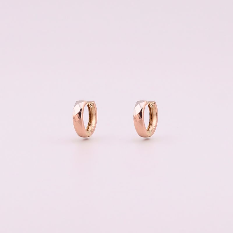 Aretes Huggies Factedos  10k 0.9g