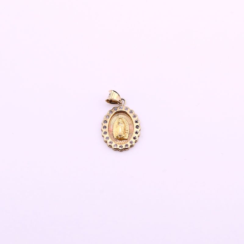 Dije Ovalo Virgen C/p 10k 0.9g