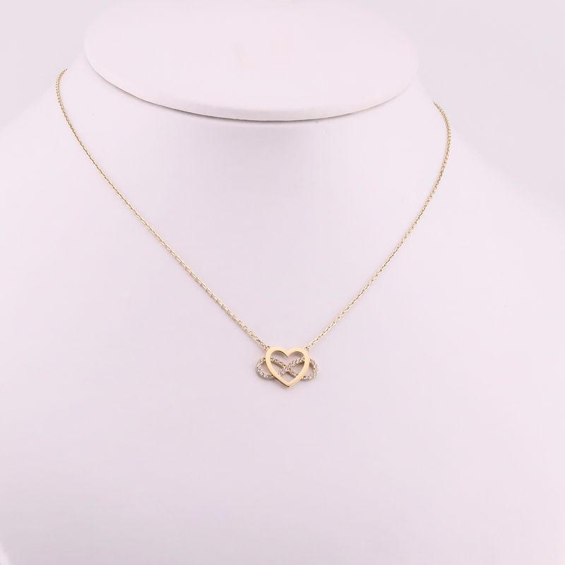 Gargantilla Corazon/inf. C/p 14k 2.3g