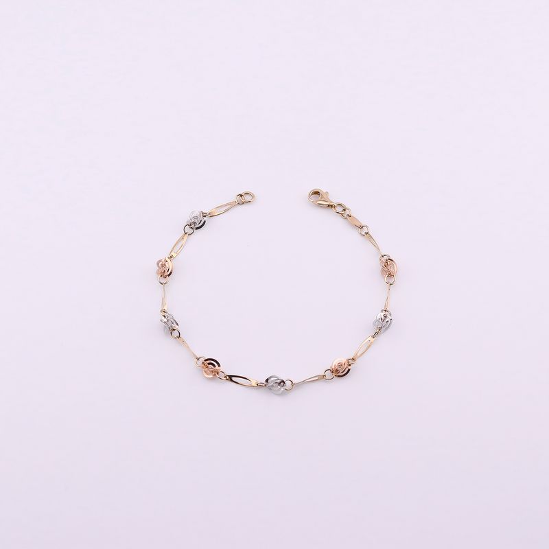 Pulsera Reguiltes 14k 2.2g 17cm
