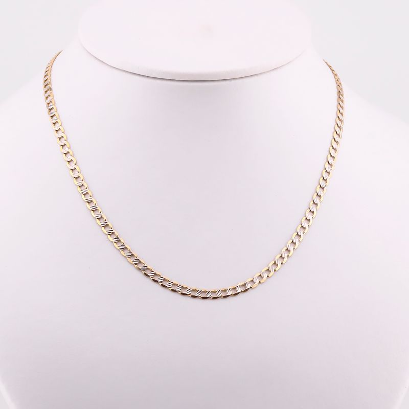 Cadena Eslabon Dimant. 14k 11g 60cm