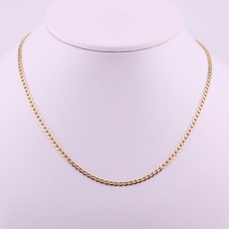 Cadena Eslabon Dimant. 14k 3.1g 45cm