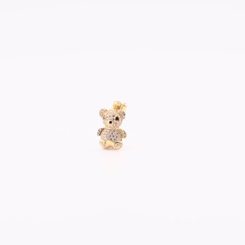 Aretes Oso C/p 14k 2.2g