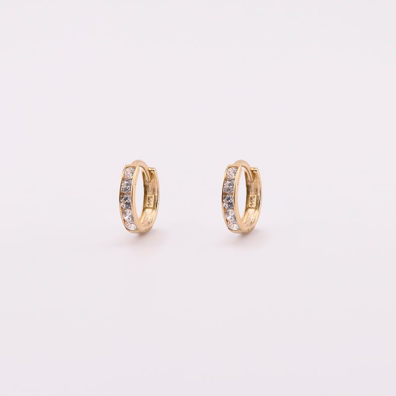 Aretes Huggies 14k 0.6g