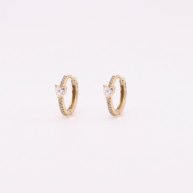 Aretes Huggies C/p Bcas .  14k 2.3g