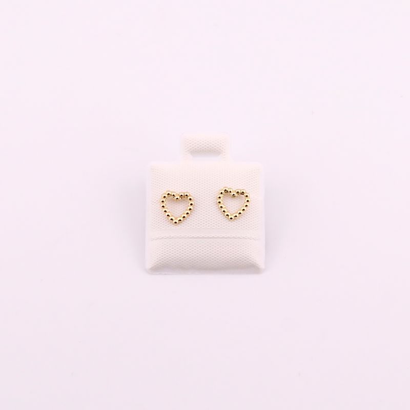 Broqueles Corazon Boleado 10k 0.2g