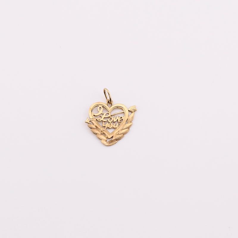 Dije Corazon "love You" 14k 0.9g