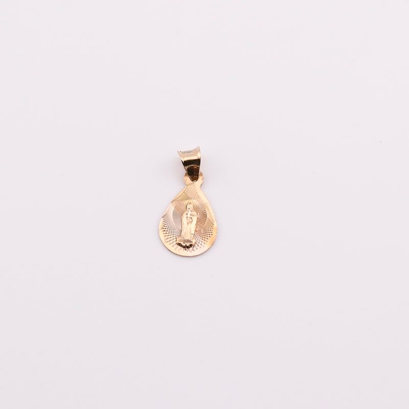 Dije Virgen Ovalo C/p 14k 0.7g
