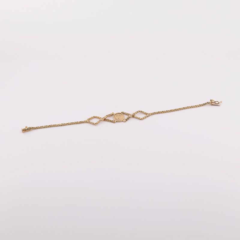 Pulso Imit. Moneda 10k 5.8g 17.5 Cm