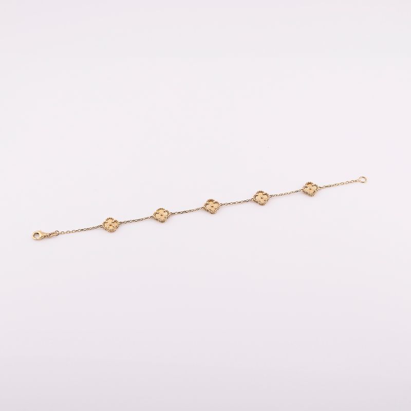 Pulsera Trebol Relim. 14k 3.4g 16cm
