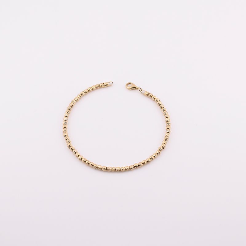 Pulsera Borlas  14k 4.3g 18cm