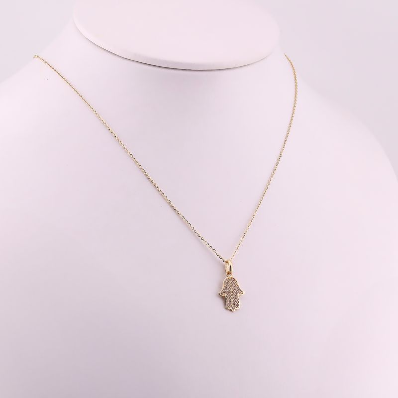 Gargantilla Mano C/p 14k 2.2g