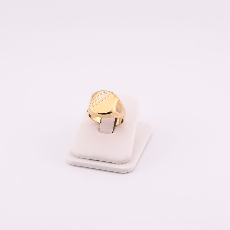 Anillo Tipo Sello 14k 6.2g #10