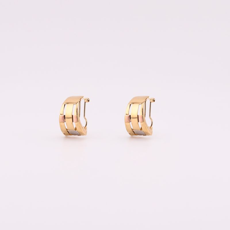 Aretes Tnos Broche Patente  14k 4.7g