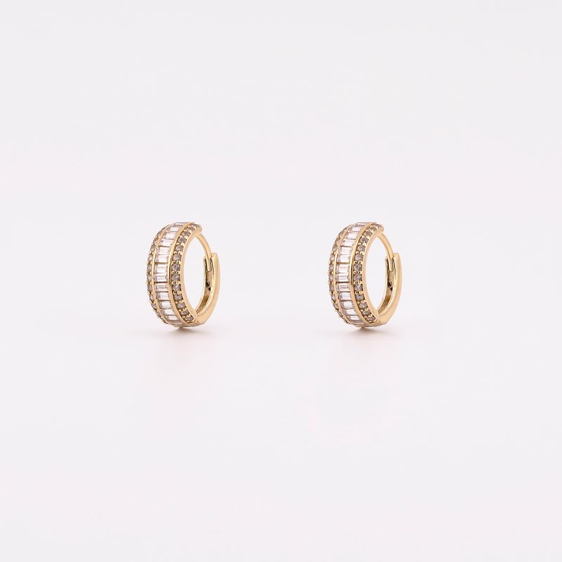Aretes Huggies C/p 14k 2.2g