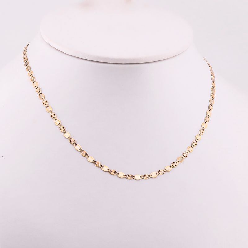 Cadena Mixta  14k 3.9g 50cm