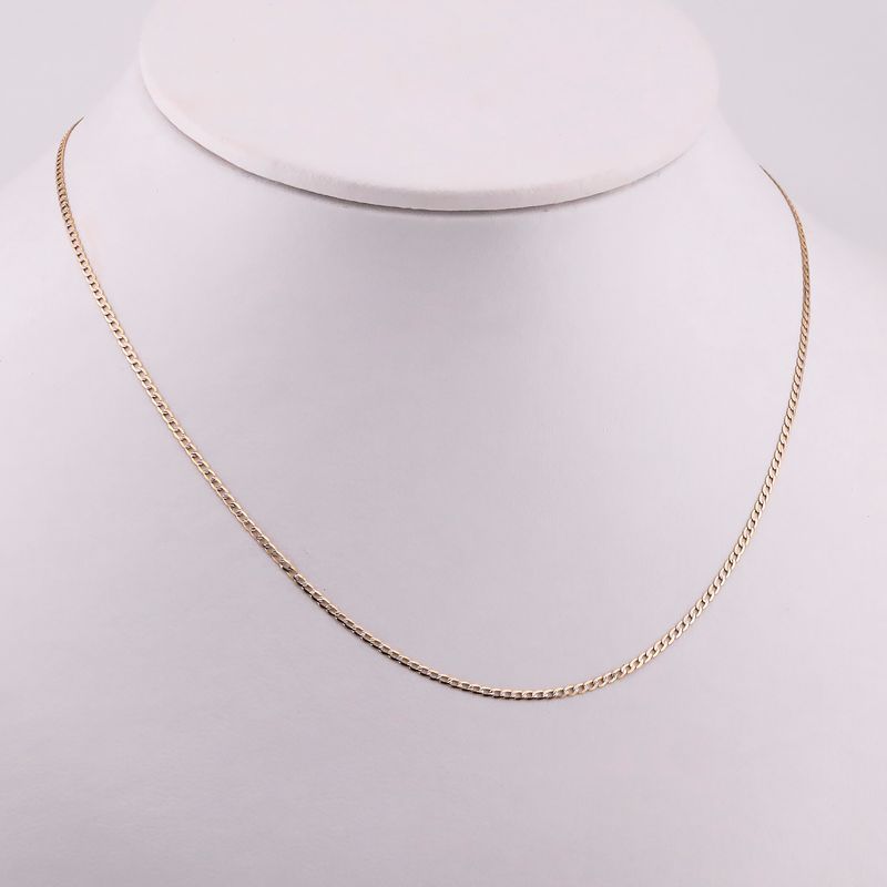 Cadena Eslabon Dimant. 14k 1.6g 45cm