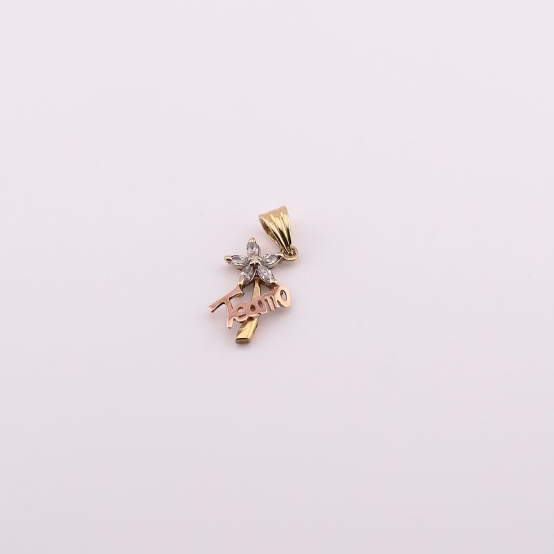 Dije Flor C/p 14k 2g