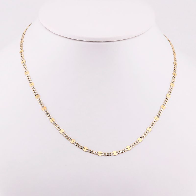 Cadena Mixta  14k 5.1g 60cm