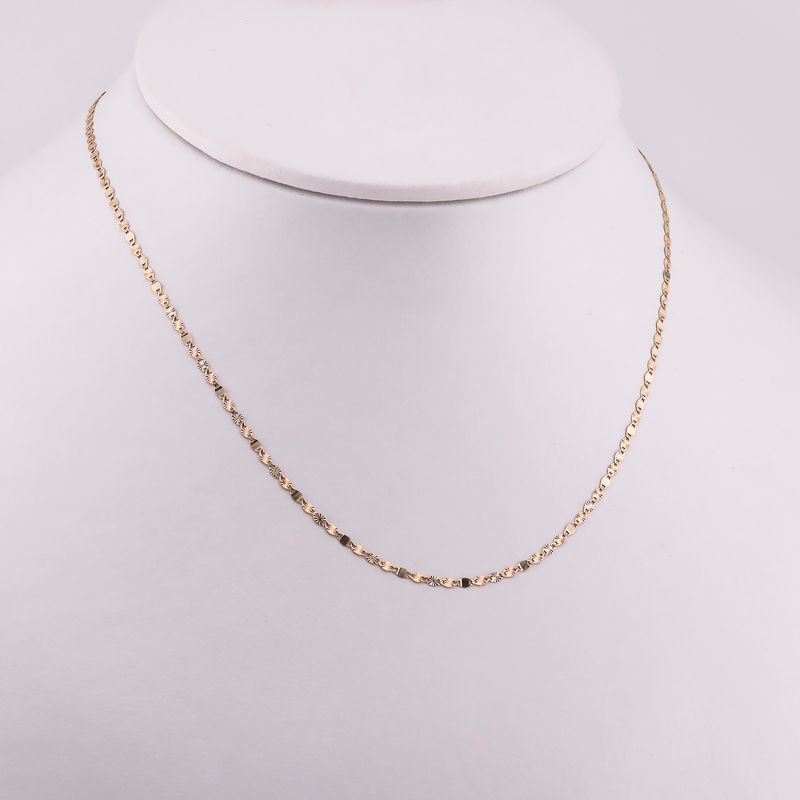 Cadena Mixta  14k 1.7g 60cm