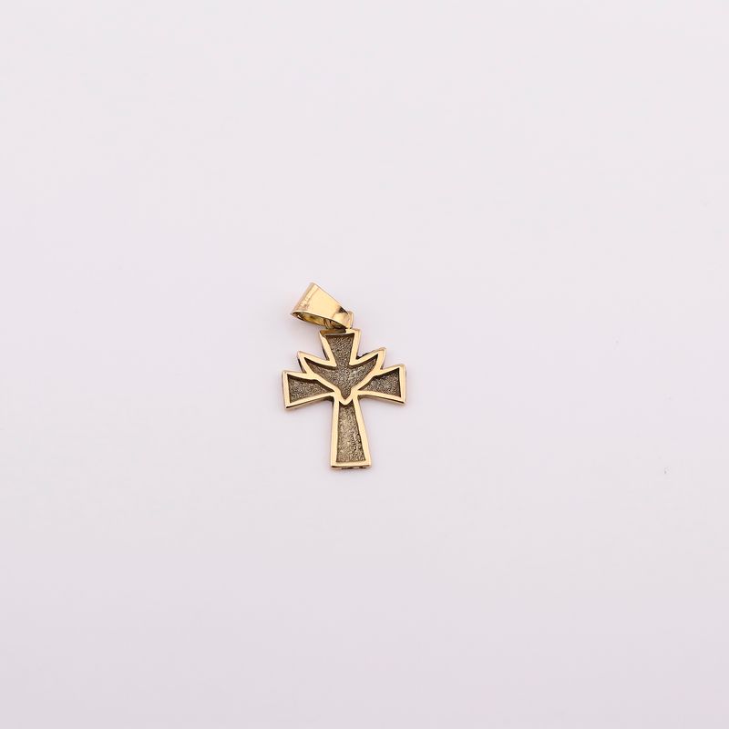 Dije Cruz Paloma  14k 1.5g