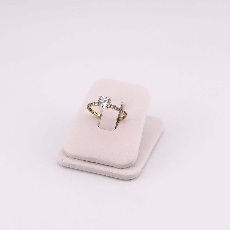 Anillo Solitario C/p 10k 1.5g #6