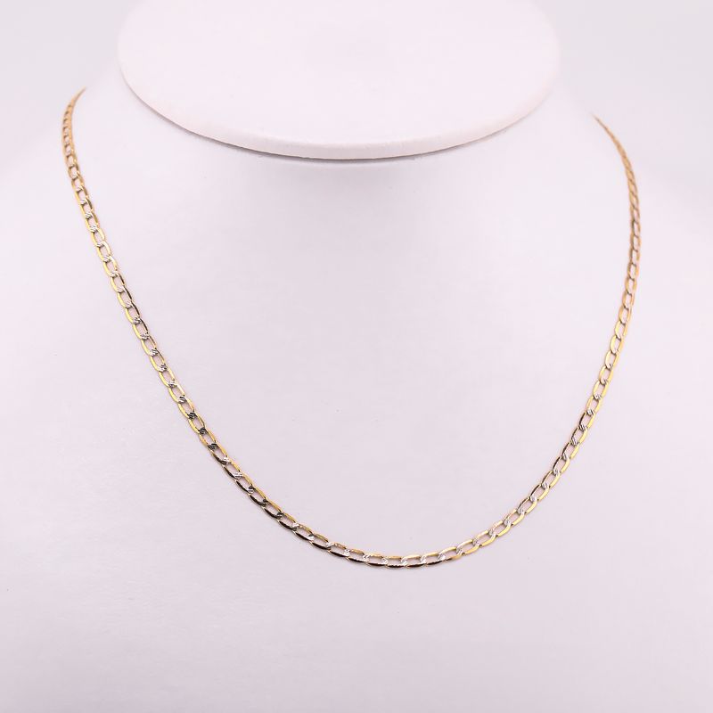 Cadena Eslabon Dimant. 14k 4.9g 60cm