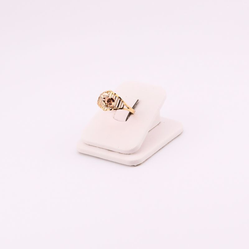 Anillo Rosa 10k 1.8g #8.5