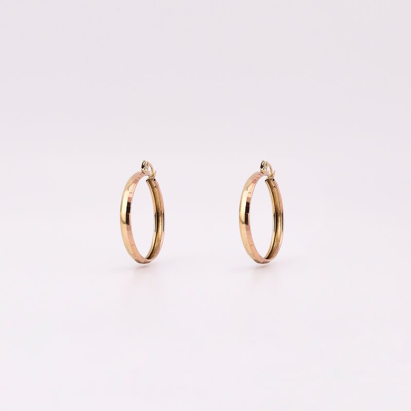 Arracadas Facetadas 10k 3.1g