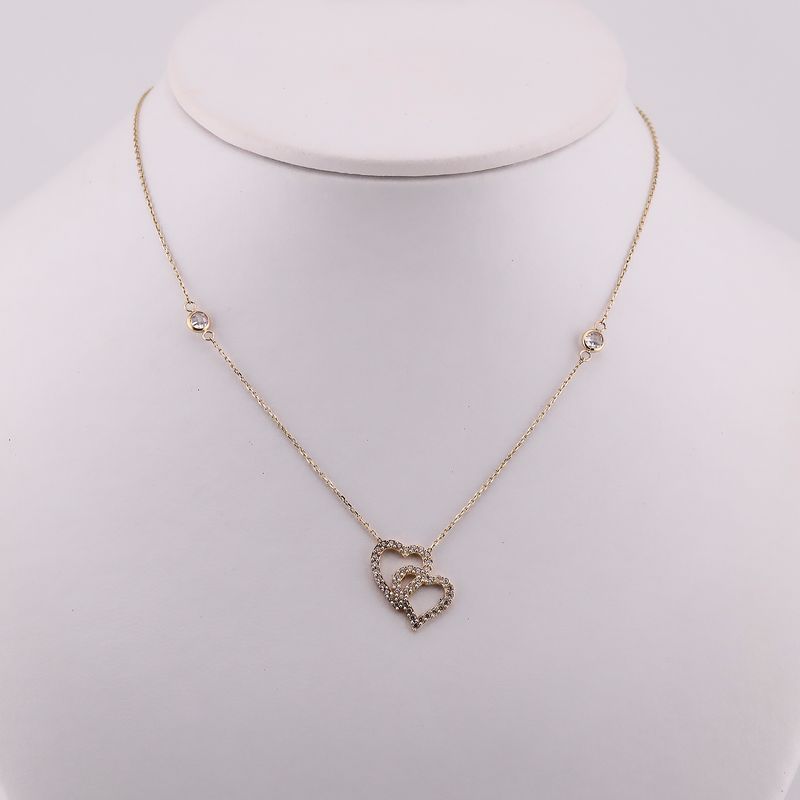 Gargantilla Corazon C/p 14k 3.1g