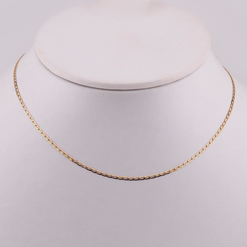 Cadena Eslabon Dimant. 14k 1.2g