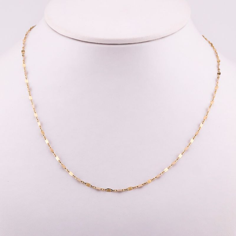 Cadena Granito De Café 10k 1.5g 45cm