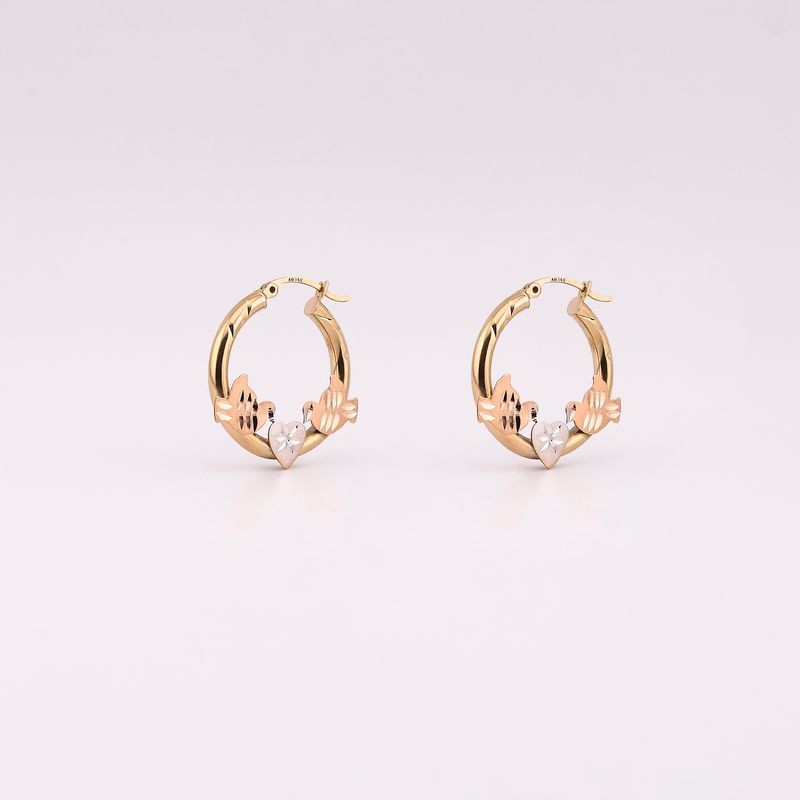 Arracadas Palomas 14k 2.6g