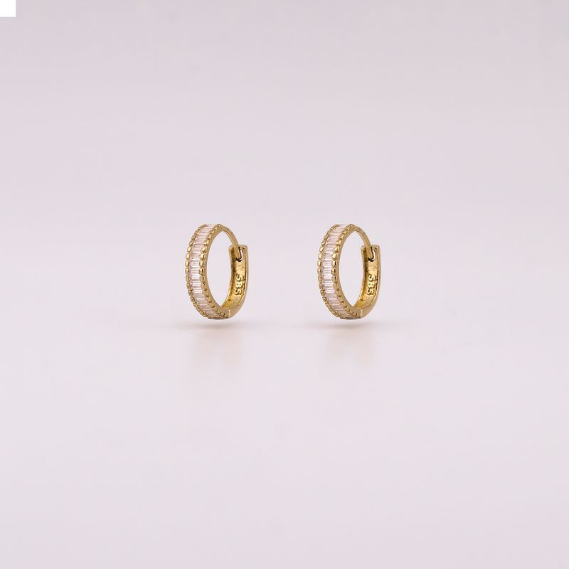 Aretes Huggies C/p 14k 1.8g