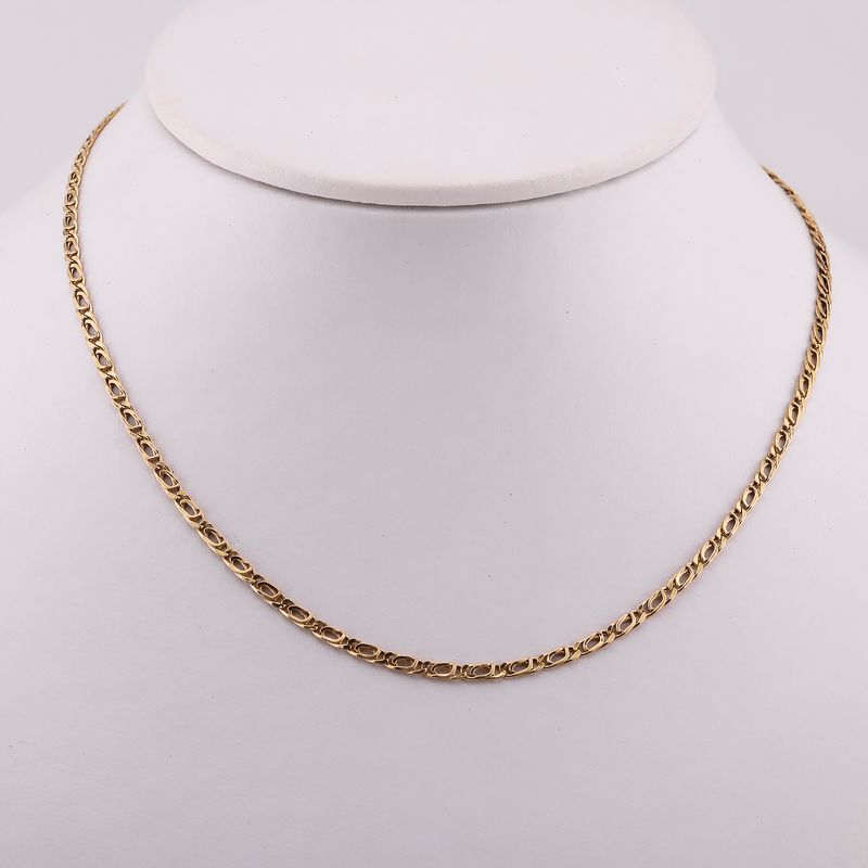 Cadena Ojo De Tigre 14k 3.3g 50cm