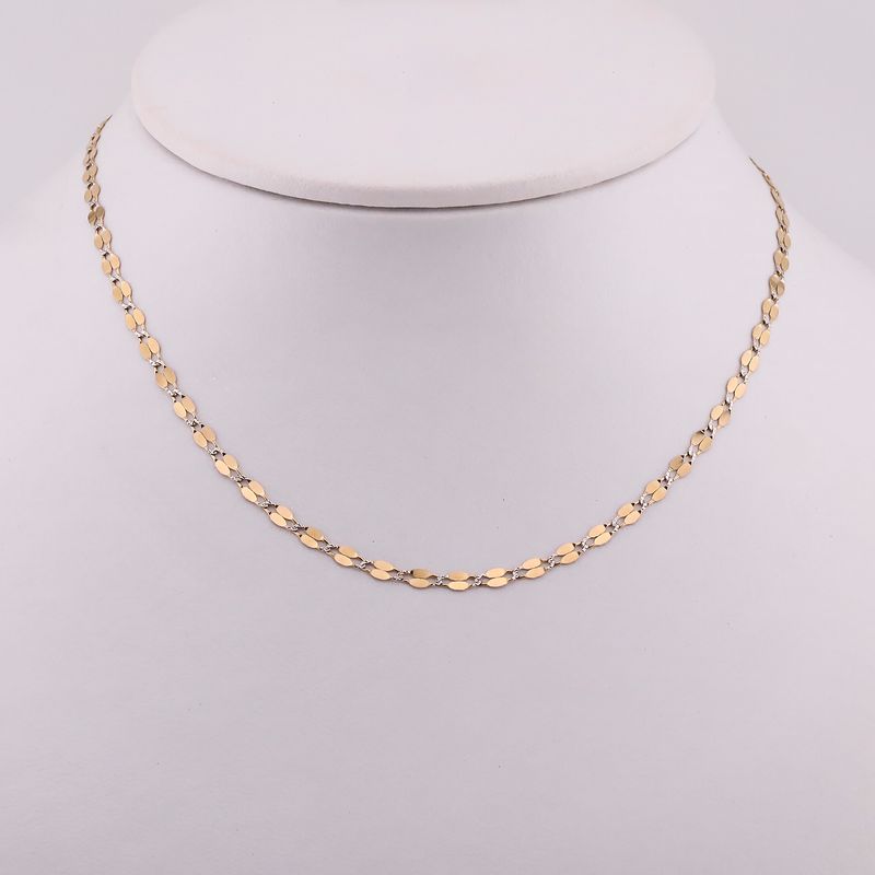 Cadena Mixta 14k 2.3g 44cm