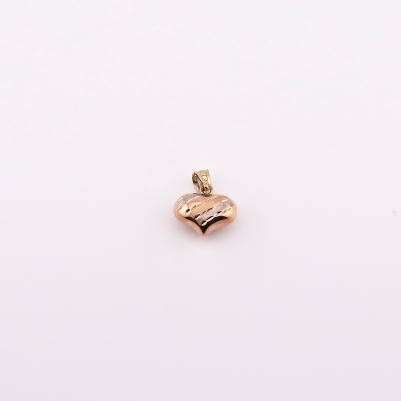 Dije Corazon Inflado  14k 0.7g