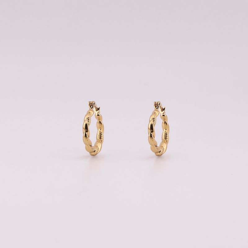 Arracadas Torcidas 14k 1.4g