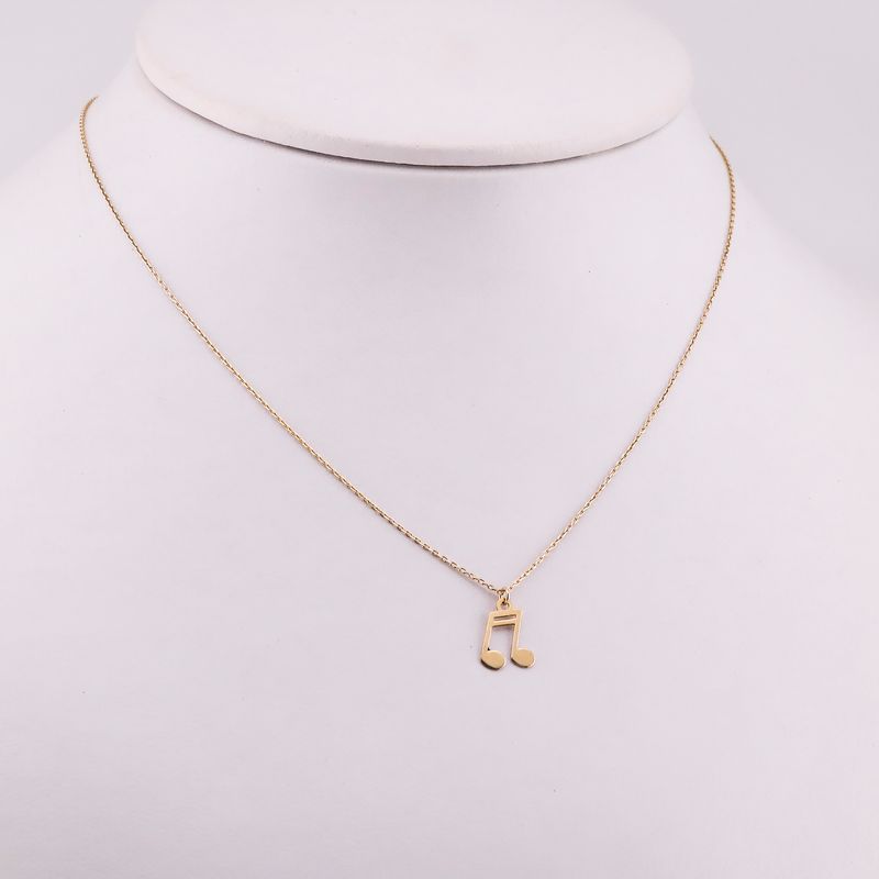 Gargantilla Nota Musical 14k 1.3g