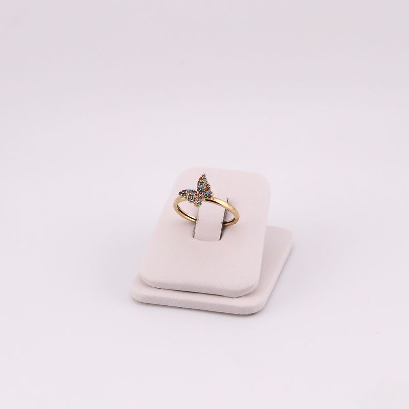 Anillo Mariposa C/p 14k 1.5g #7