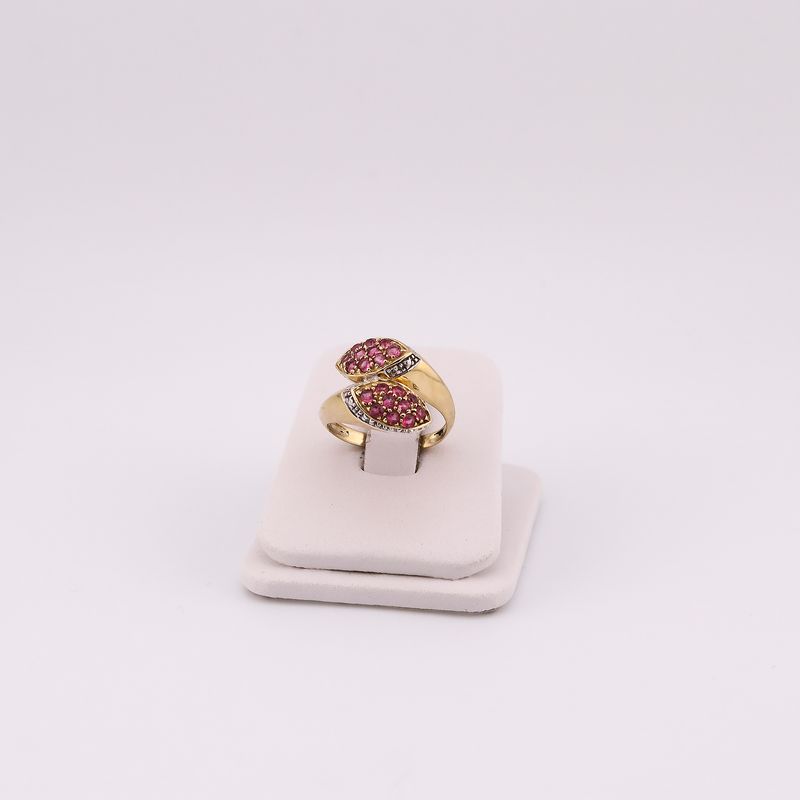 Anillo C/p Rosa 14k 5.3g#7